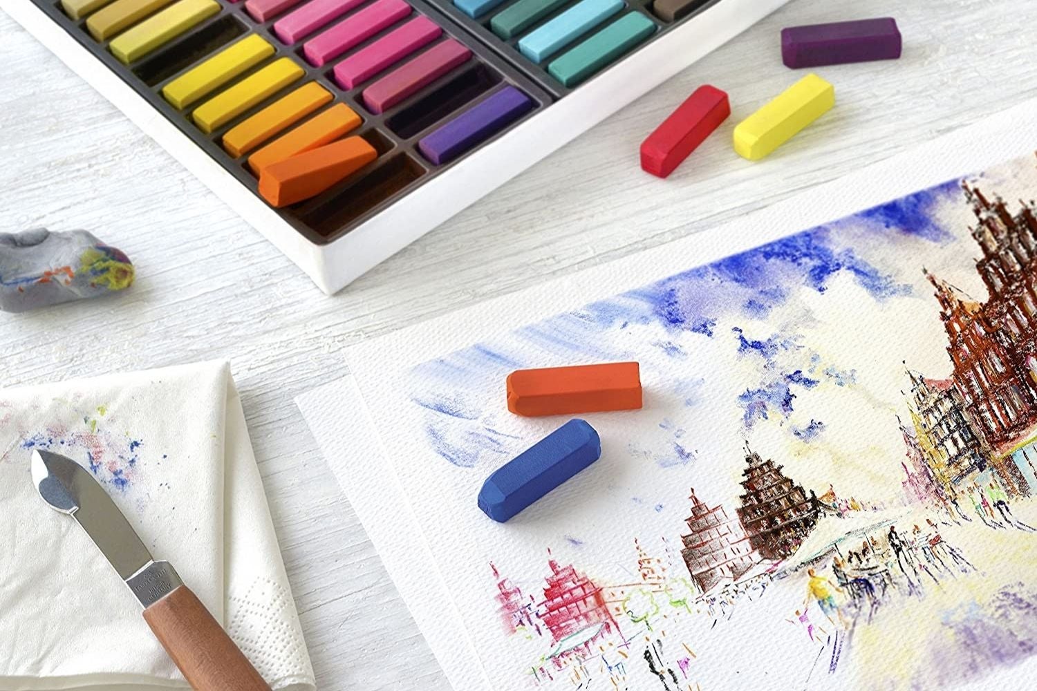 Pastels, Sticks & Pencils 